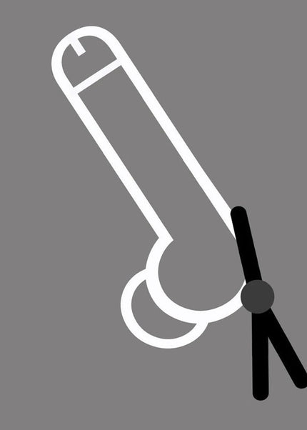 Boneyard Cock Leash Single - Black Adjustable Cock Lasso Ring