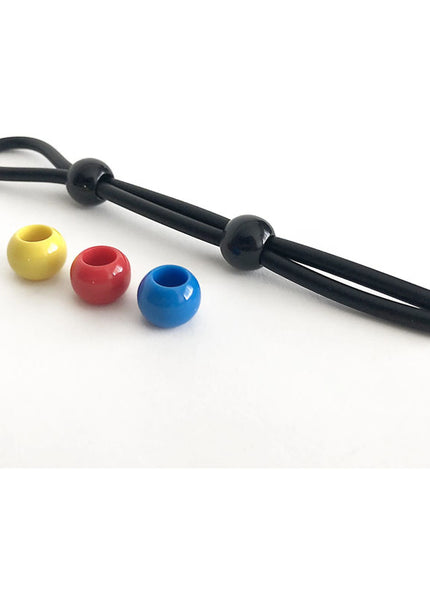 Boneyard Cock Leash Double - Black Adjustable Cock Lasso Ring