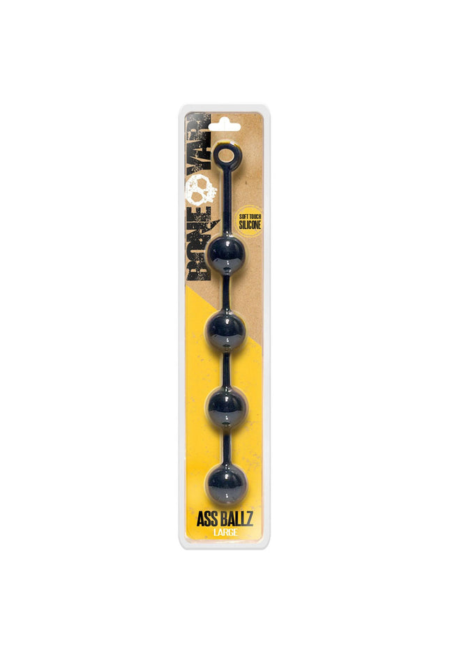 Boneyard Ass Ballz L - Black 46 cm Large Anal Beads
