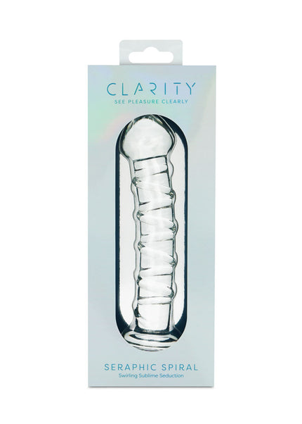 Clarity - Seraphic Spiral - Clear 16 cm Glass Dildo