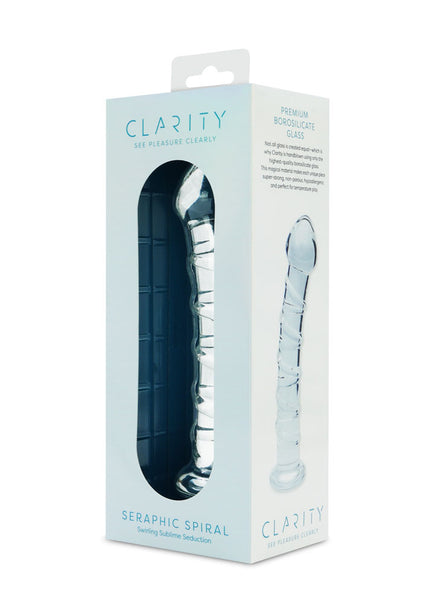 Clarity - Seraphic Spiral - Clear 16 cm Glass Dildo
