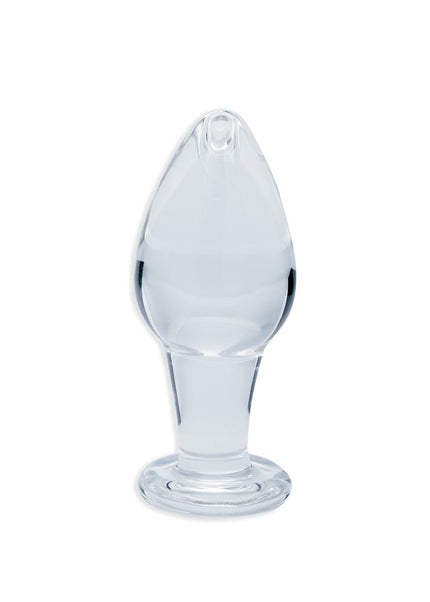 Clarity - Utopian Bud - Clear 8.9 cm Glass Butt Plug