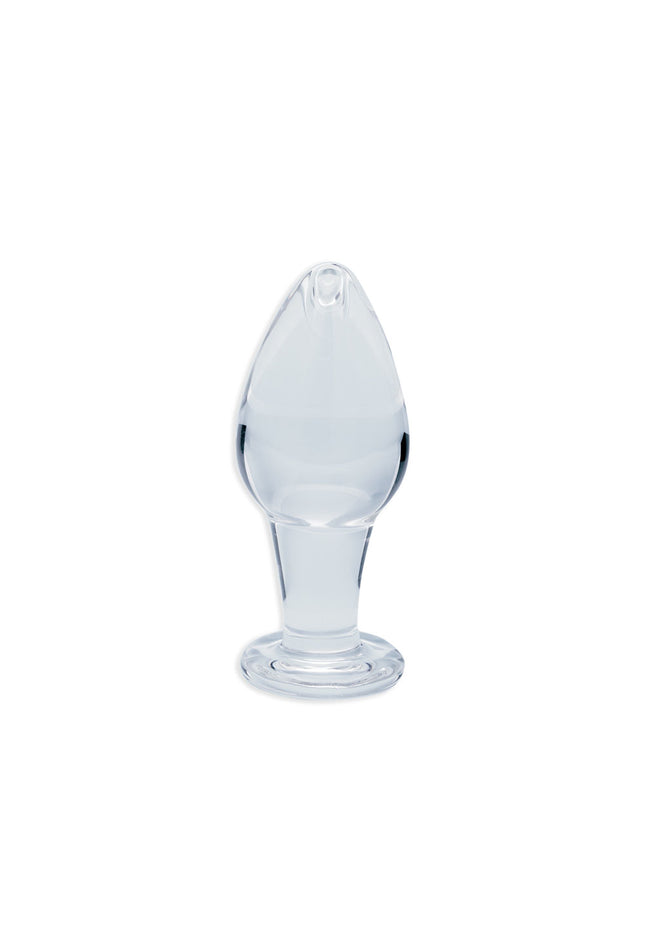 Clarity - Utopian Bud - Clear 8.9 cm Glass Butt Plug