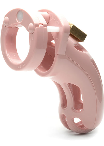 The Curve Chastity Cock Cage Kit - Pink - Pink 3.75 Inch Cock Cage Kit