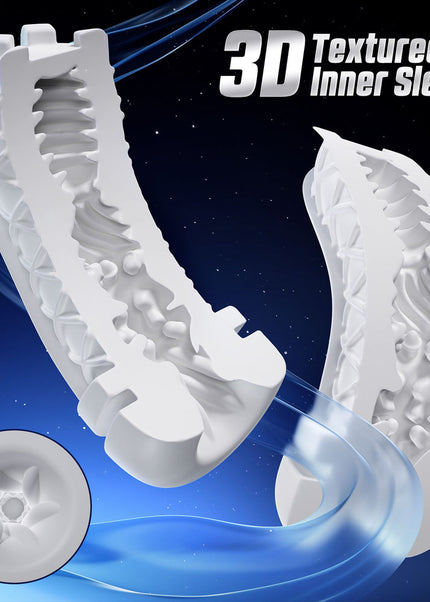 CyberSkin The Warrior - Black USB Rechargeable Sucking & Vibrating Auto Masturbator