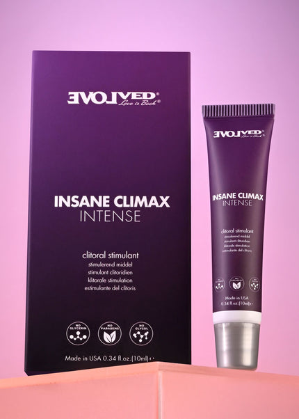 Evolved INSANE CLIMAX - INTENSE - Clitoral Stimulation Gel - 10 ml Tube