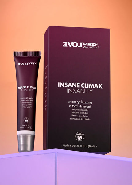 Evolved INSANE CLIMAX - INSANITY - Warming Buzzing Clitoral Stimulation Gel - 10 ml