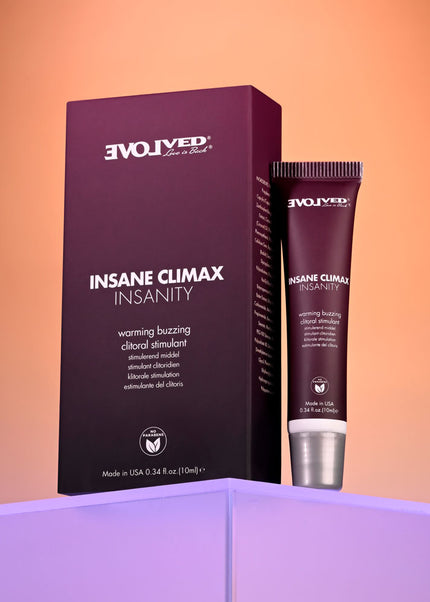 Evolved INSANE CLIMAX - INSANITY - Warming Buzzing Clitoral Stimulation Gel - 10 ml