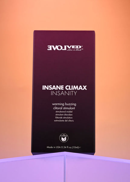 Evolved INSANE CLIMAX - INSANITY - Warming Buzzing Clitoral Stimulation Gel - 10 ml