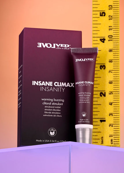 Evolved INSANE CLIMAX - INSANITY - Warming Buzzing Clitoral Stimulation Gel - 10 ml