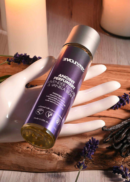 Evolved ANOINT PERFUMERY - Lavender Flower & Vanilla Bean - Lavender Flower & Vanilla Bean Massage Oil - 120 ml Bottle