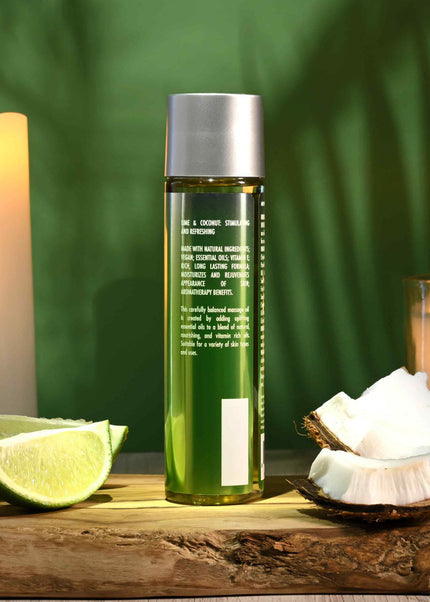 Evolved ANOINT PERFUMERY - Lime Infused Coconut - Lime Infused Coconut Massage Oil - 120 ml Bottle