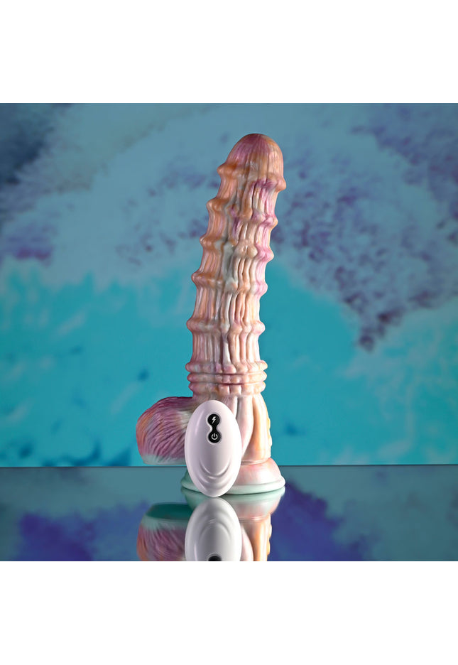 Evolved FANTASY - Multicoloured 27.6 cm USB Rechargeable Vibrating Fantasy Dildo with Remote