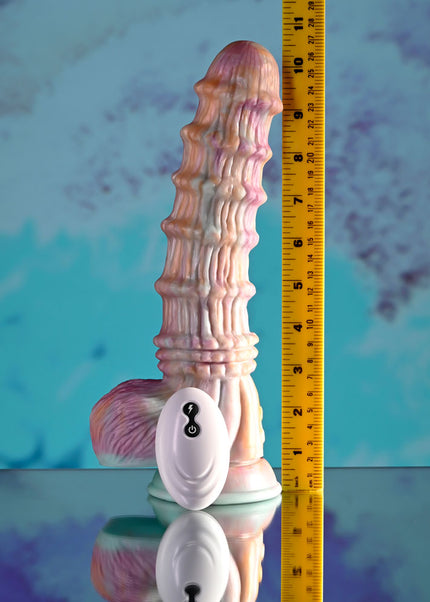 Evolved FANTASY - Multicoloured 27.6 cm USB Rechargeable Vibrating Fantasy Dildo with Remote