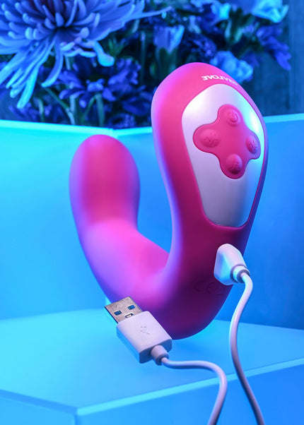 Evolved BUCK WILD - Pink USB Rechargeable Flicking Vibrator