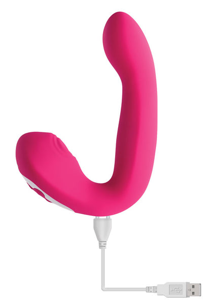 Evolved BUCK WILD - Pink USB Rechargeable Flicking Vibrator