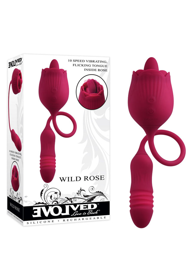 Evolved WILD ROSE - Red USB Rechargeable Flickering Stimulator