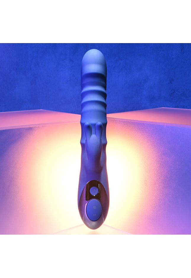 Evolved The Ringer - Blue 23.8 cm USB Rechargeable Rabbit Vibrator
