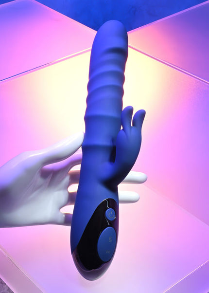 Evolved The Ringer - Blue 23.8 cm USB Rechargeable Rabbit Vibrator