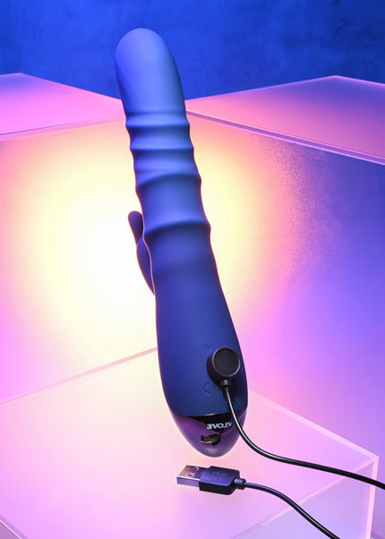 Evolved The Ringer - Blue 23.8 cm USB Rechargeable Rabbit Vibrator