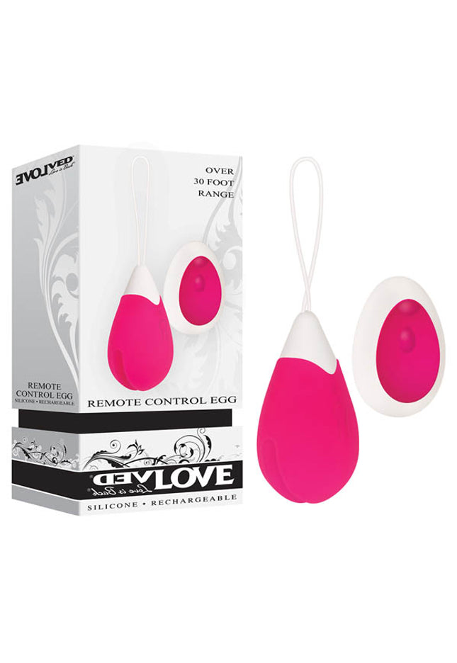 Evolved Remote Control Egg - Pink USB Rechargeable Egg with Wireless Remote Control