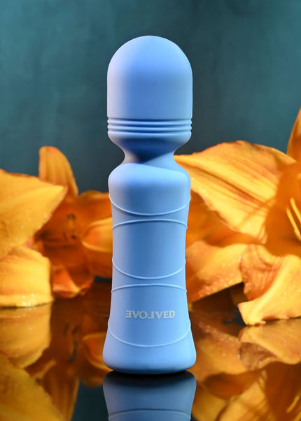 Evolved Out Of The Blue - Blue 10.5 cm USB Rechargeable Mini Massager Wand
