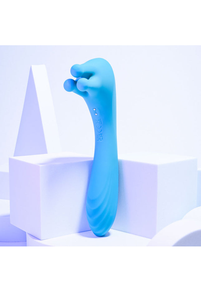 Evolved HEADS OR TAILS - Blue 19.3 cm USB Rechargeable Dual Ended Massager