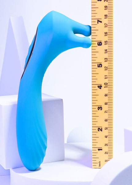 Evolved HEADS OR TAILS - Blue 19.3 cm USB Rechargeable Dual Ended Massager
