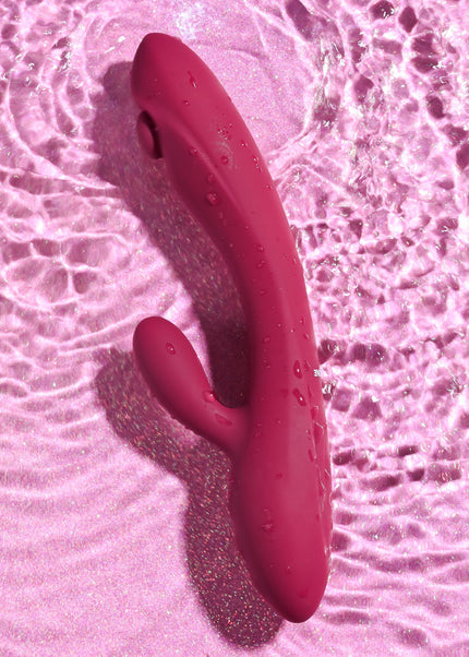 Evolved JAMMIN' G - Burgundy 20.1 cm USB Rechargeable Rabbit Vibrator