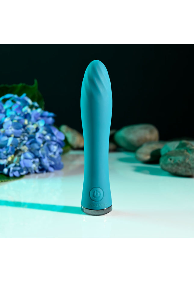 Evolved ULTRA WAVE - Blue 13 cm USB Rechargeable Mini Vibrator