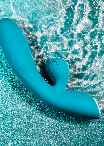 Evolved FIERCE FLICKER - Blue 19.5 cm USB Rechargeable Rabbit Flicker Vibrator