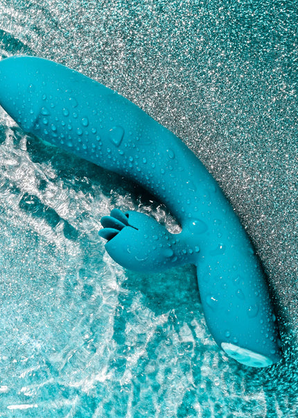 Evolved FIERCE FLICKER - Blue 19.5 cm USB Rechargeable Rabbit Flicker Vibrator