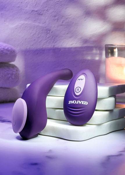 Evolved PANTY PARTY - Purple USB Rechargeable Panty Vibrator with Remote Control
