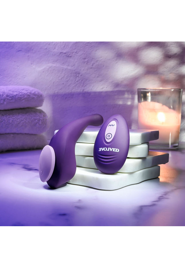 Evolved PANTY PARTY - Purple USB Rechargeable Panty Vibrator with Remote Control