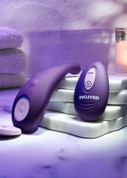 Evolved PANTY PARTY - Purple USB Rechargeable Panty Vibrator with Remote Control