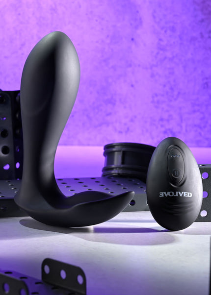 Evolved TAKE ME OUT - Black USB Rechargeable Wearable Vibrator with Remote Control