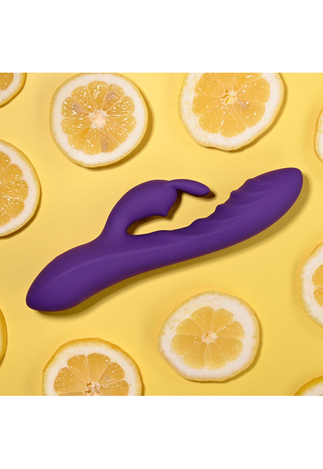 Evolved WAVY RABBIT - Purple 20.6 cm USB Rechargeable Rabbit Vibrator