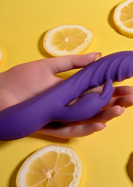 Evolved WAVY RABBIT - Purple 20.6 cm USB Rechargeable Rabbit Vibrator