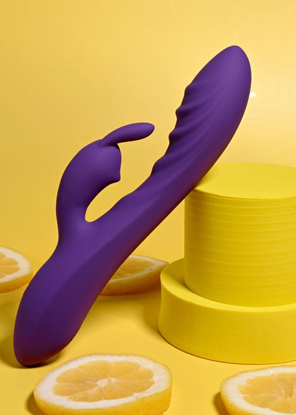 Evolved WAVY RABBIT - Purple 20.6 cm USB Rechargeable Rabbit Vibrator