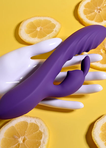 Evolved WAVY RABBIT - Purple 20.6 cm USB Rechargeable Rabbit Vibrator