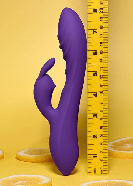 Evolved WAVY RABBIT - Purple 20.6 cm USB Rechargeable Rabbit Vibrator