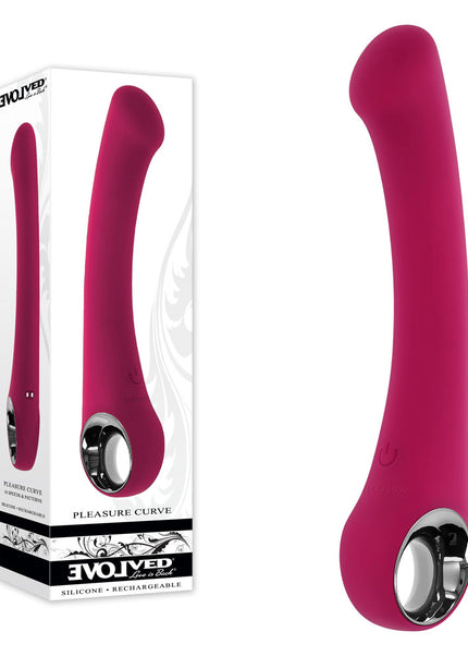 Evolved PLEASURE CURVE - Pink 19 cm USB Rechargeable Vibrator