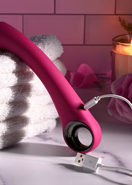 Evolved PLEASURE CURVE - Pink 19 cm USB Rechargeable Vibrator