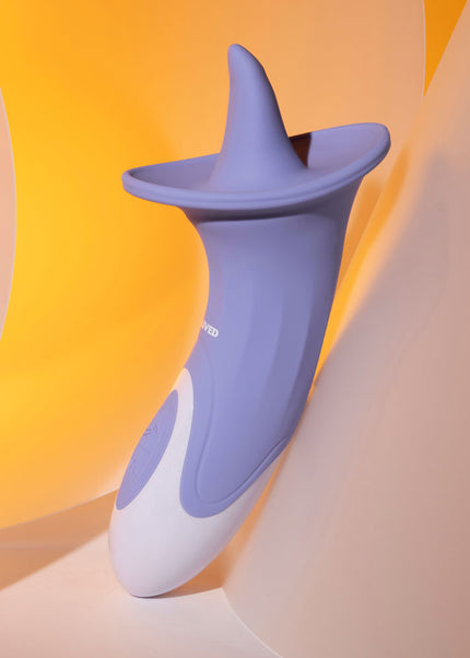 Evolved LIX & KISSES - Purple 18.7 cm USB Rechargeable Flicking Tongue Stimulator