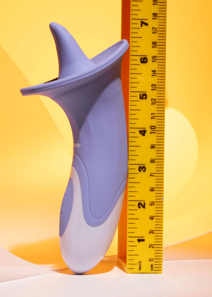 Evolved LIX & KISSES - Purple 18.7 cm USB Rechargeable Flicking Tongue Stimulator