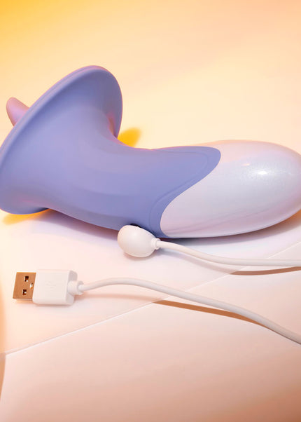Evolved LIX & KISSES - Purple 18.7 cm USB Rechargeable Flicking Tongue Stimulator