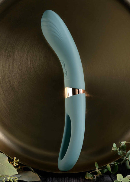 Evolved CHICK FLICK - Olive Green 24 cm USB Rechargeable Vibrator with Flicking Tip