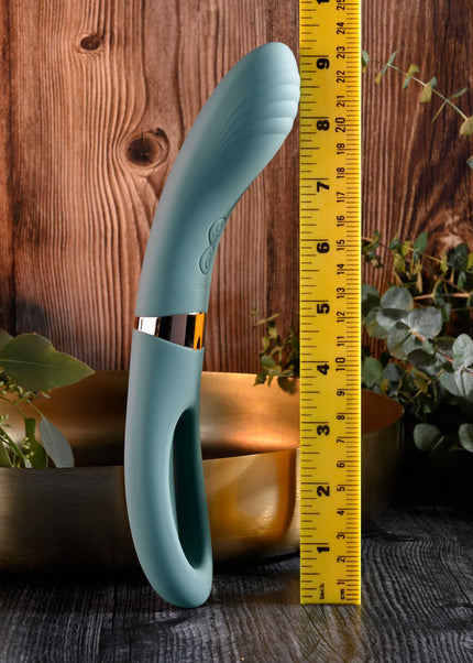 Evolved CHICK FLICK - Olive Green 24 cm USB Rechargeable Vibrator with Flicking Tip