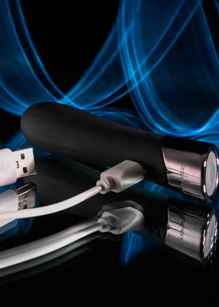 Evolved BACK IN BLACK - Black 11.9 cm USB Rechargeable Bullet