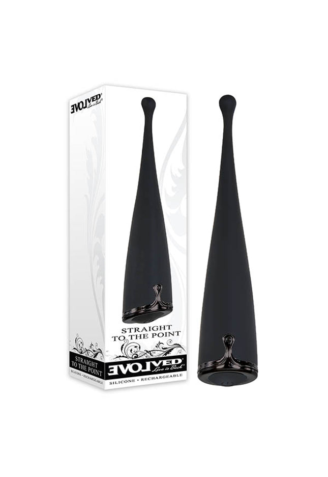 Evolved Straight To The Point - Black USB Rechargeable Stimulator